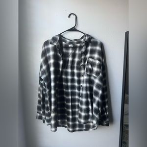 Garage Flannel Black and White